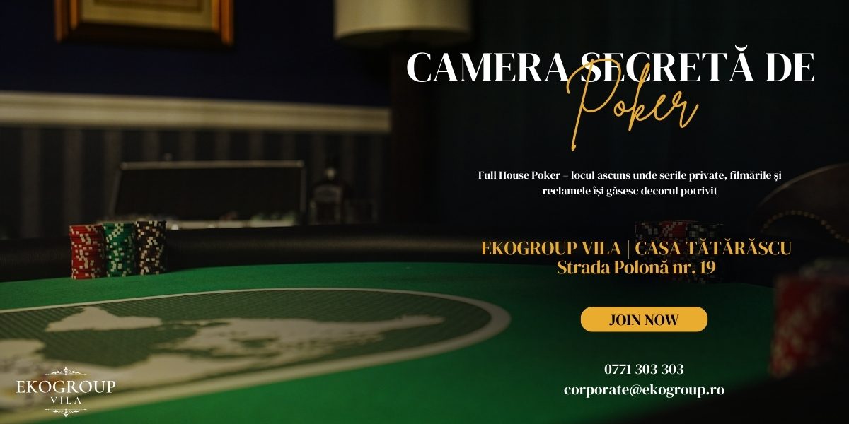 Full House Poker: O cameră de poker secretă cu poker chip set în inima Bucureștiului pentru închirieri private exclusiviste 9 Full House Poker: O cameră de poker secretă cu poker chip set în inima Bucureștiului pentru închirieri private exclusiviste